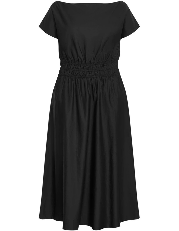 Plus Size Cass Cotton Maxi Dress in Black image 3