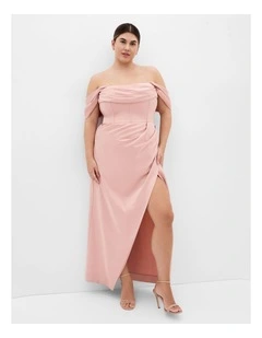 Plus Size Forbidden Love Maxi Dress in Ballet Pink