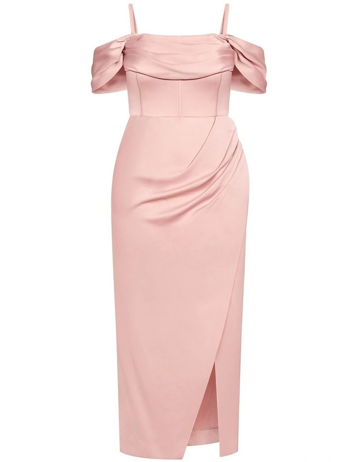 Plus Size Forbidden Love Maxi Dress in Ballet Pink image 3