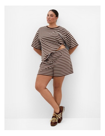 Choc Ivory Stripe colour