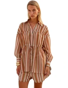 Lucette Shirt - Sandbar Stripe