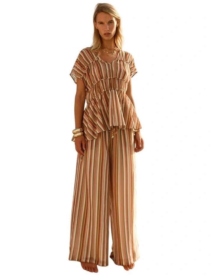 Ophelia Top - Sandbar Stripe image 1