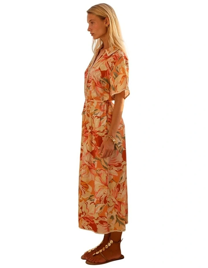 Elodie Midi Shirt Dress - Petal image 3