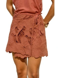 Colette Lace Skort - Red Clay