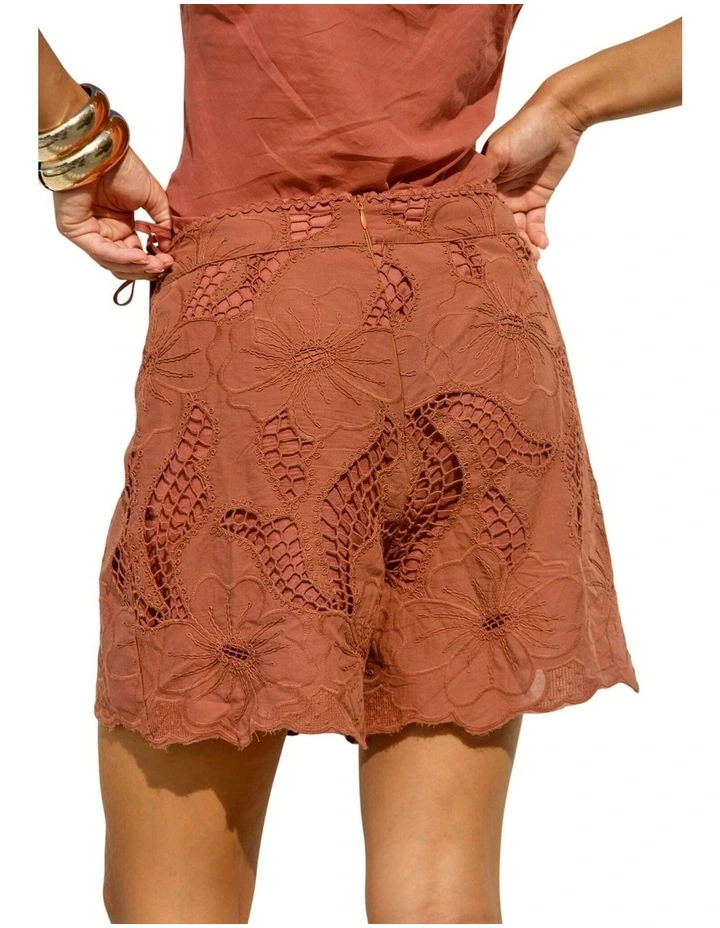 Colette Lace Skort - Red Clay image 2