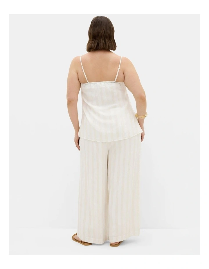 Plus Size Sundaze Stripe Cami in Ivory image 2