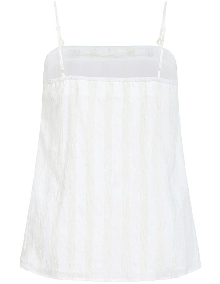 Plus Size Sundaze Stripe Cami in Ivory image 4