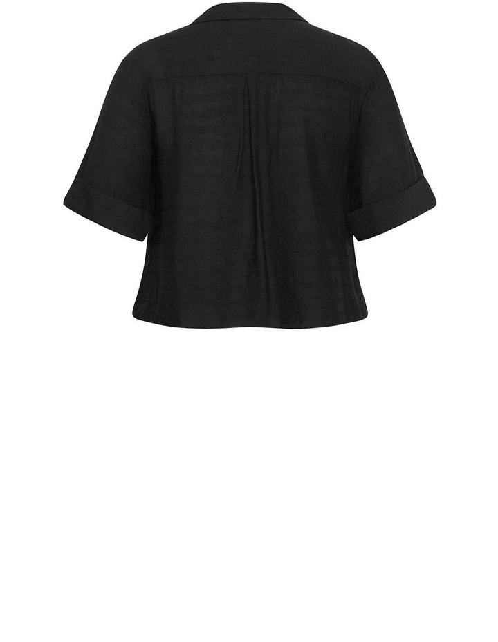 Plus Size Annie Relaxed Shirt in Black image 4