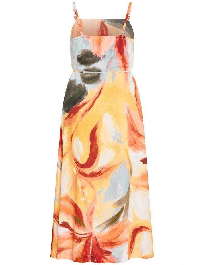 Plus Size Alexi Bloom Print Maxi Dress in Sunset image 4