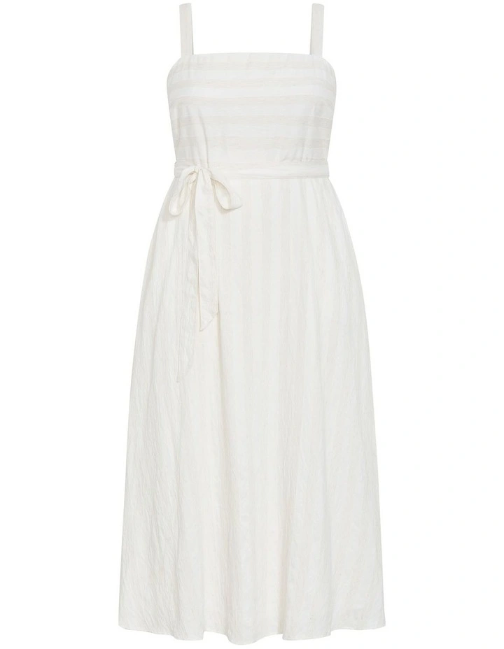 Plus Size Sundaze Stripe Maxi Dress in Ivory image 3