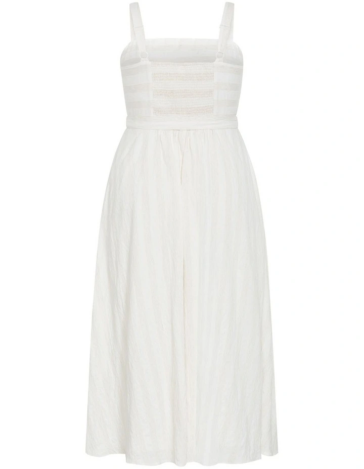Plus Size Sundaze Stripe Maxi Dress in Ivory image 4