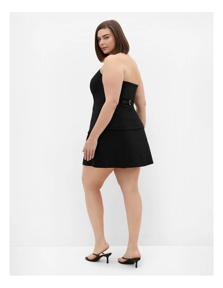 Plus Size Abbie Halter Vest in Black image 2