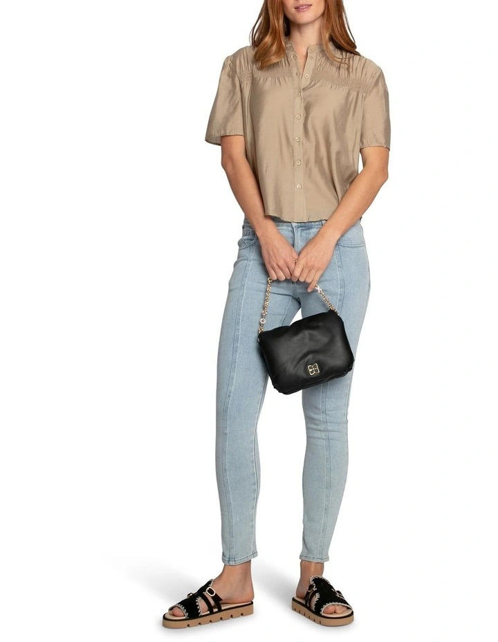 Honeylace  Short Sleeved Blouse in Marigold image 5