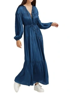 Window Seat Tiered Maxi Dress
