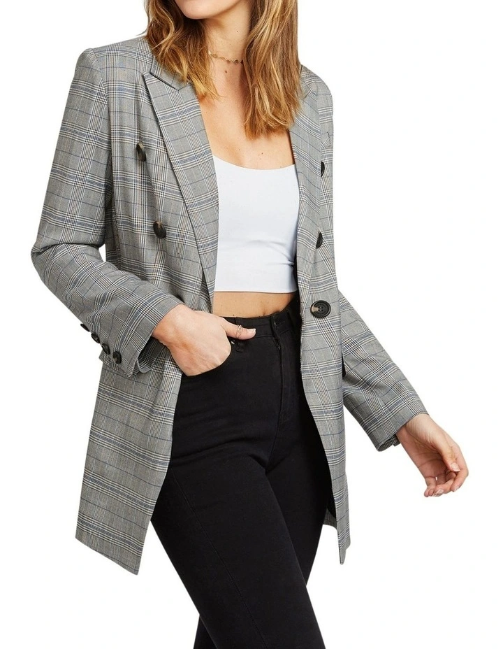 Too Cool For Work Plaid Blazer image 2