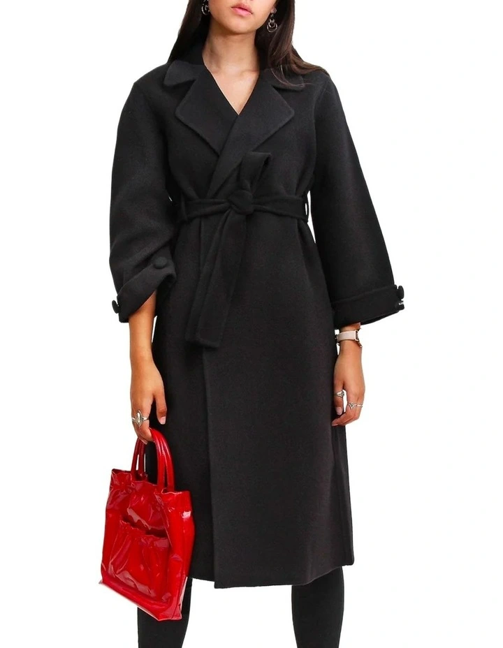 Stay Wild Oversized Wool Coat image 5