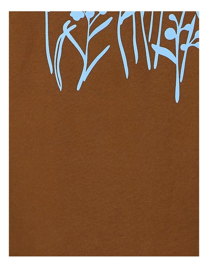 Back to Bloom Oversized T-Shirt in Chocolate image 5
