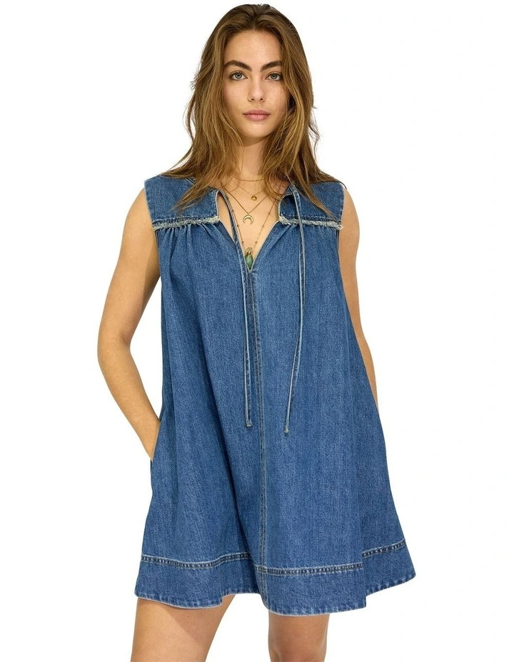 So What Denim Mini Dress image 1
