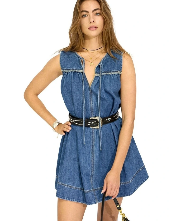 So What Denim Mini Dress image 2