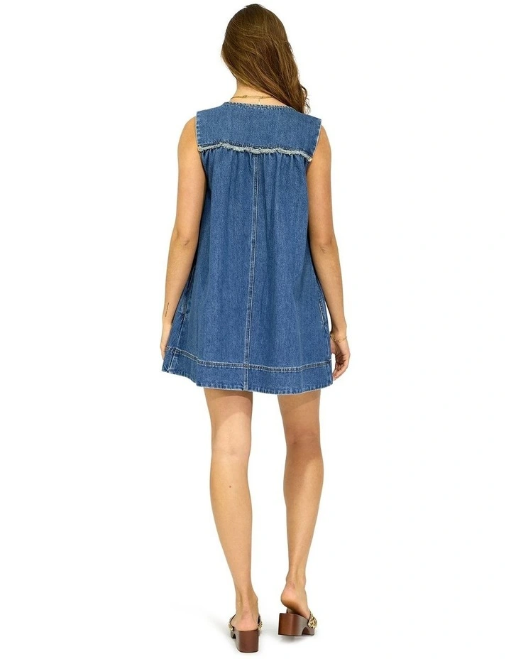 So What Denim Mini Dress image 4