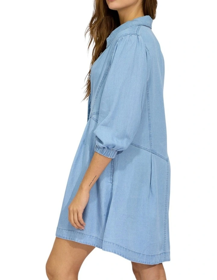 Supercut Denim Dress image 3