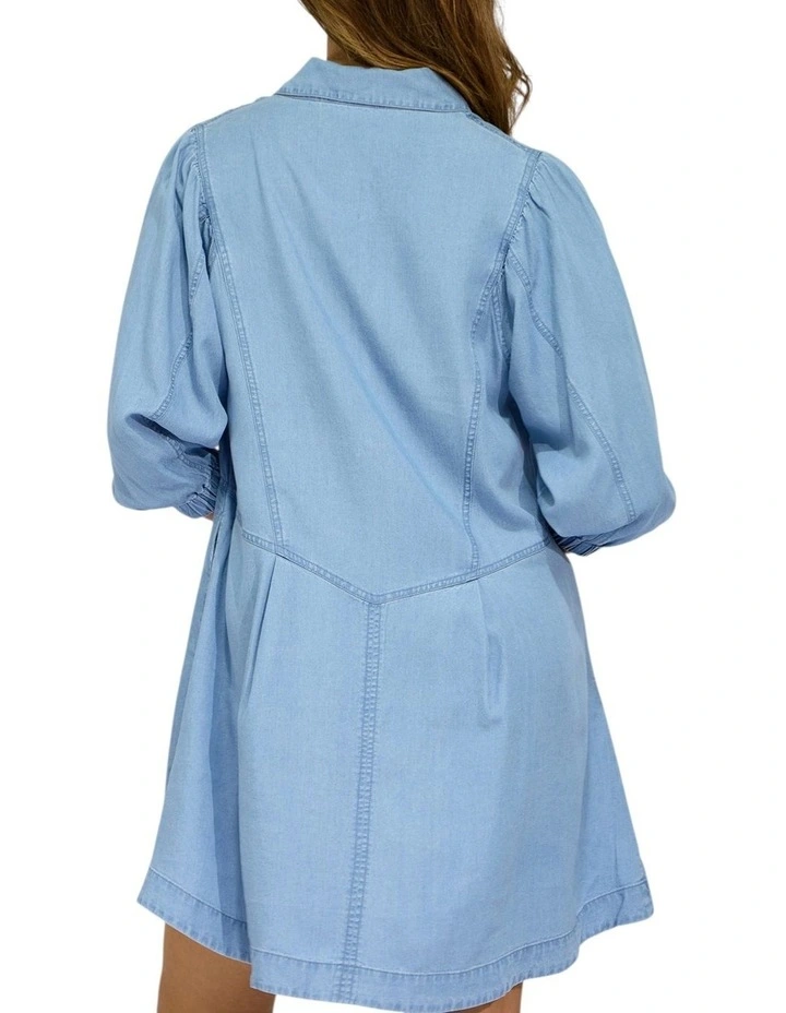 Supercut Denim Dress image 4