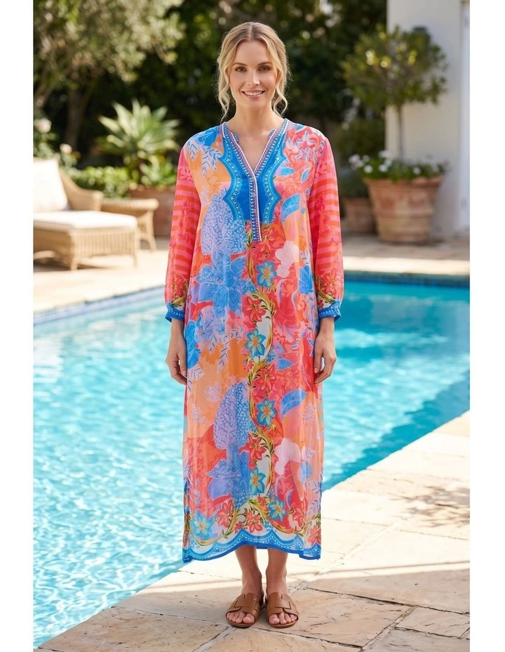 Teresa print dress in Multi image 3
