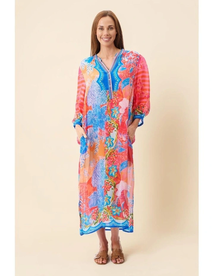 Teresa print dress in Multi image 4