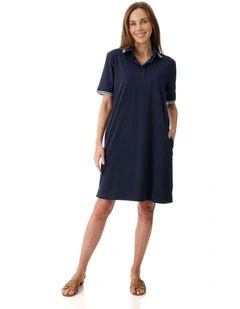Polo dress in Navy