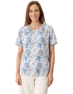 Rosie print t-shirt in Khaki