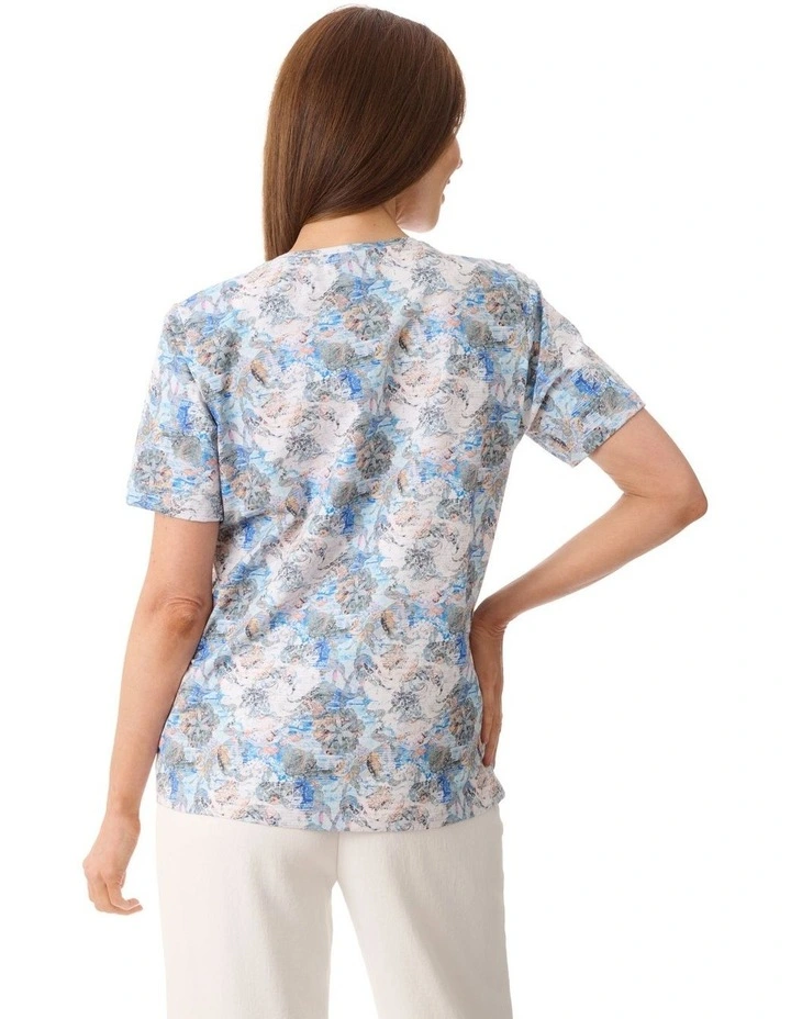 Rosie print t-shirt in Khaki image 2