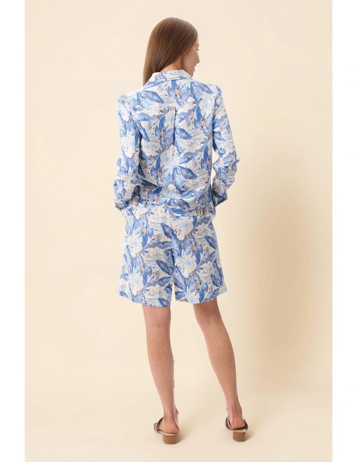 Lucy print shorts in Blue image 5