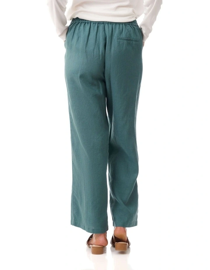 Relaxed linen pant in Sand image 6