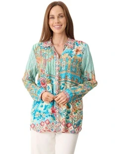 Talia long sleeve shirt in Blue