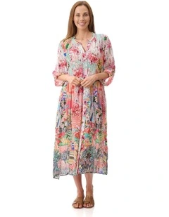 Kristen print dress in Pink