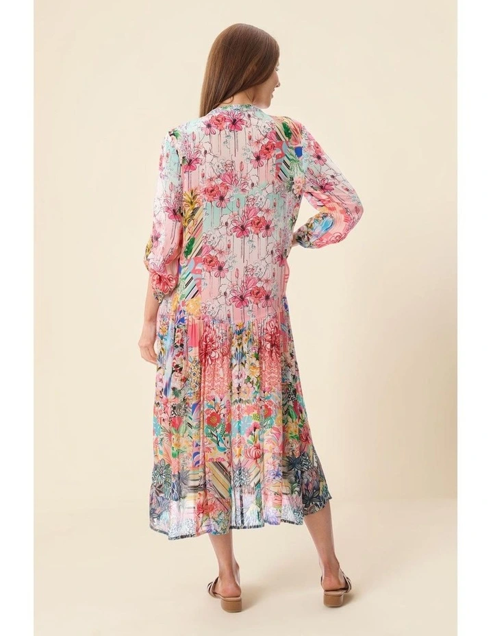 Kristen print dress in Pink image 5