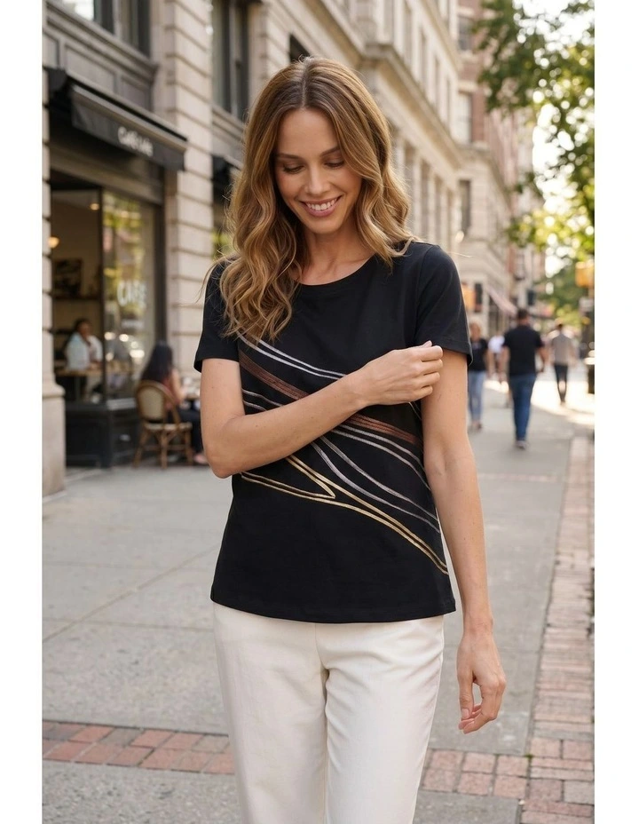 Faith t-shirt in Black image 3