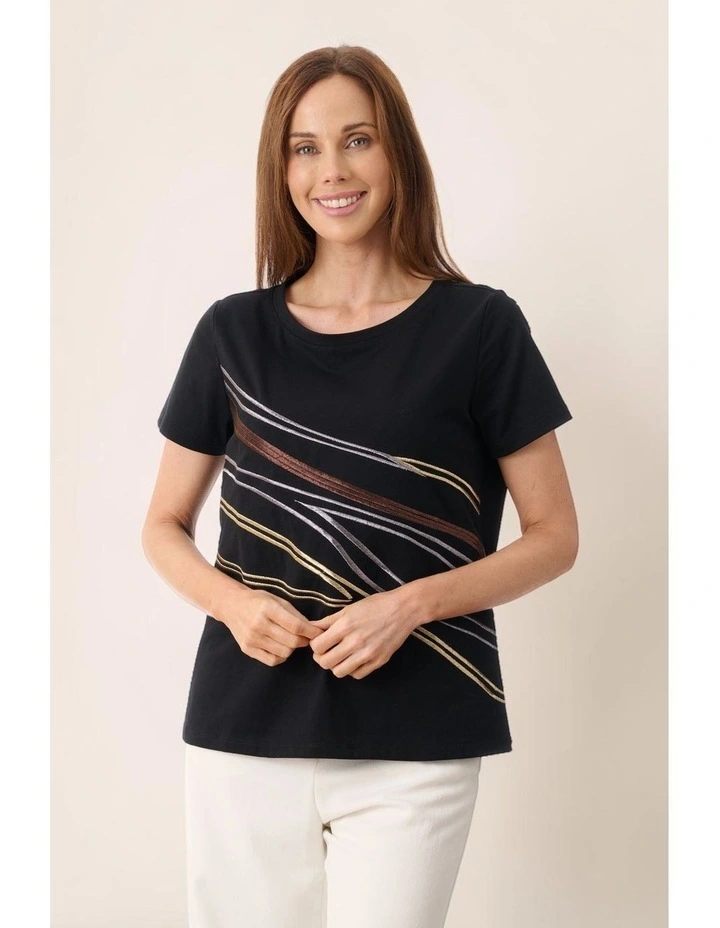 Faith t-shirt in Black image 4
