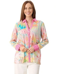 Ava long sleeve shirt in Multi
