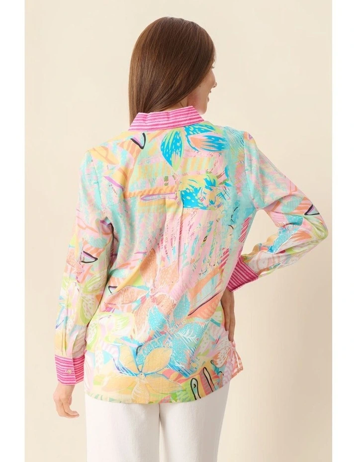 Ava long sleeve shirt in Multi image 5