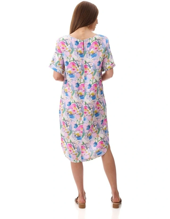 Carla print dress in Multi image 2