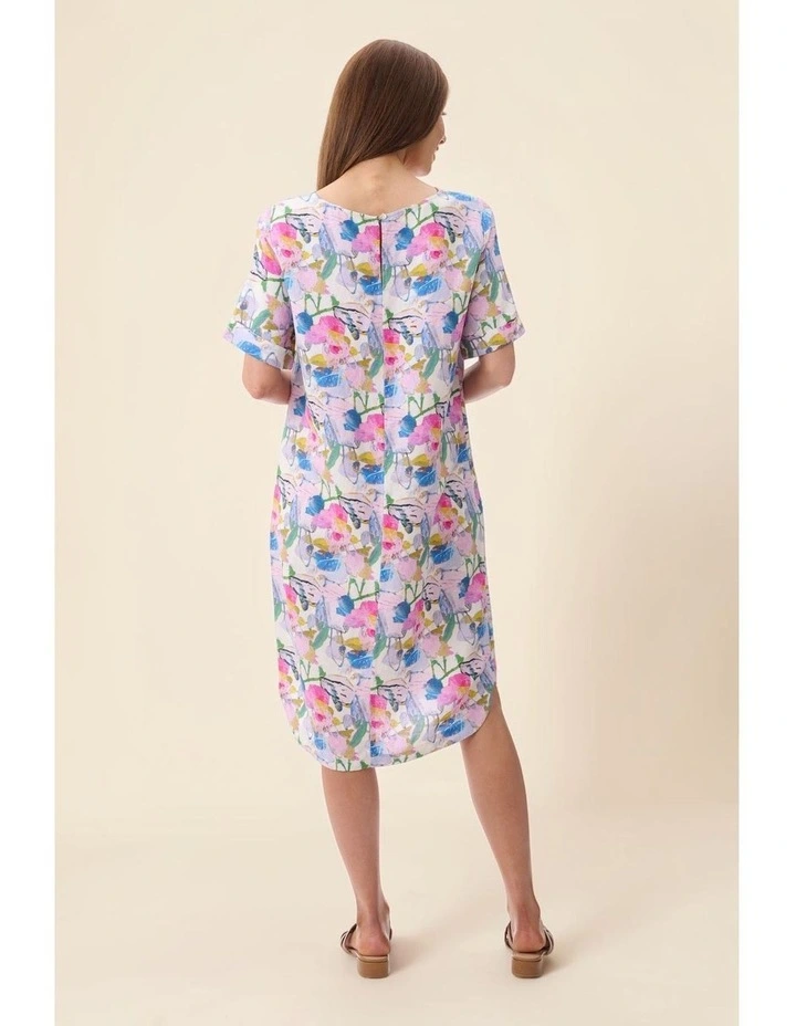 Carla print dress in Multi image 5