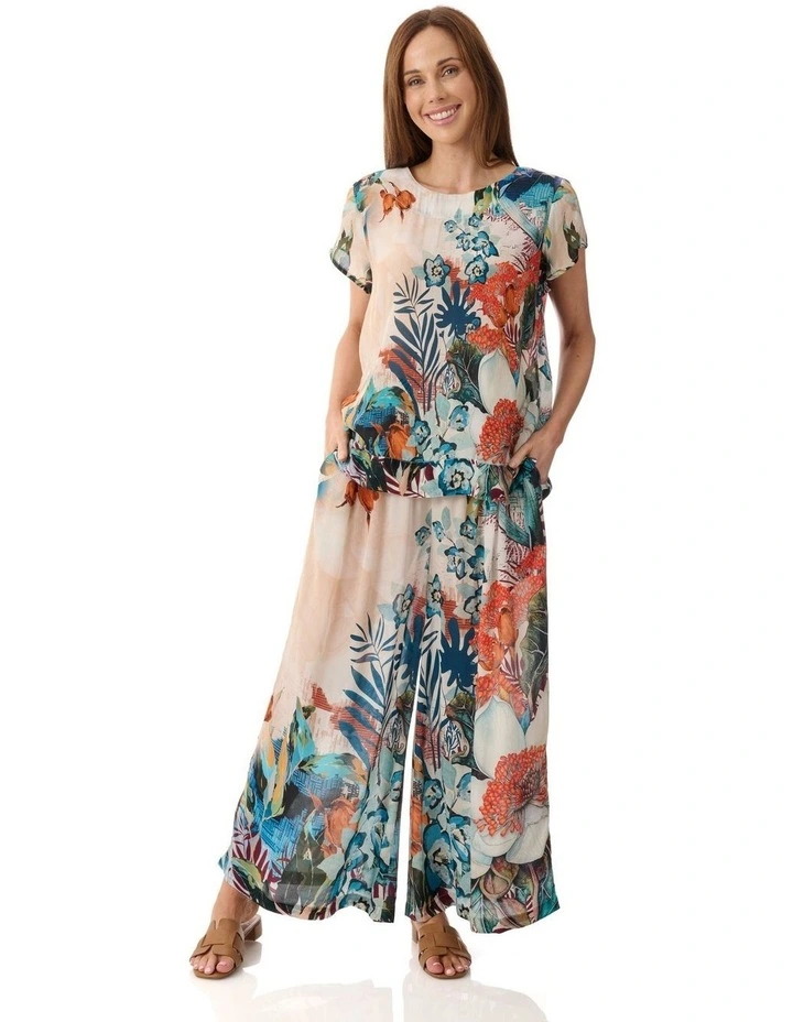 Emma print top in Multi image 1