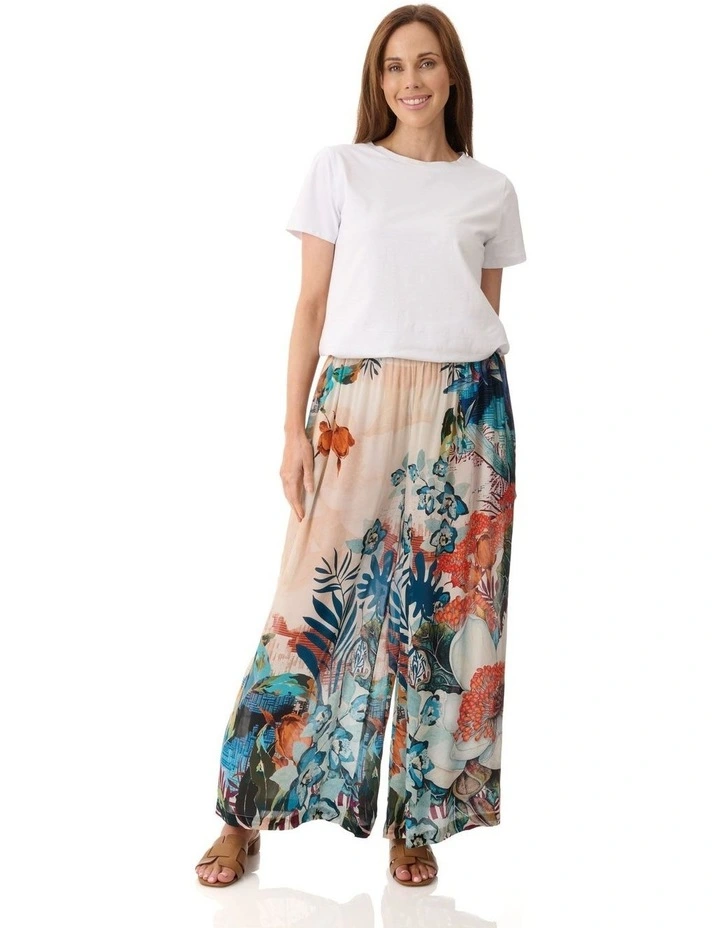 Emma print pant in Multi image 1