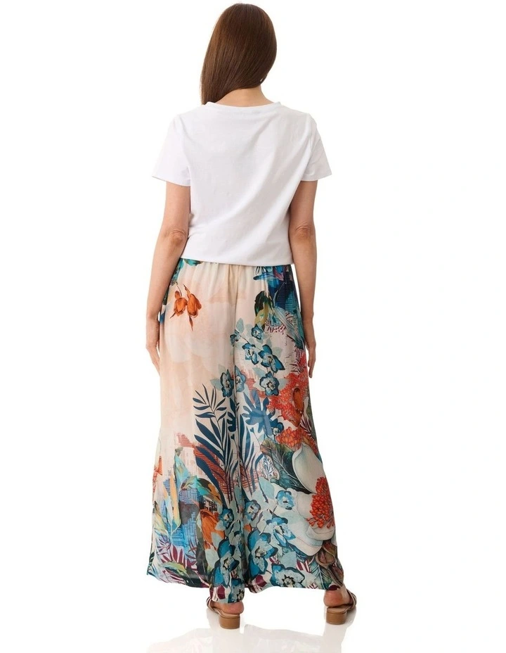Emma print pant in Multi image 2