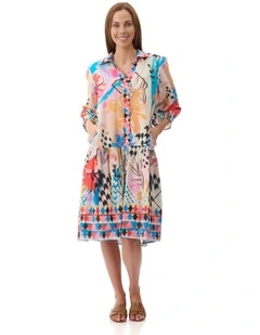 Quincy print dress in Multi