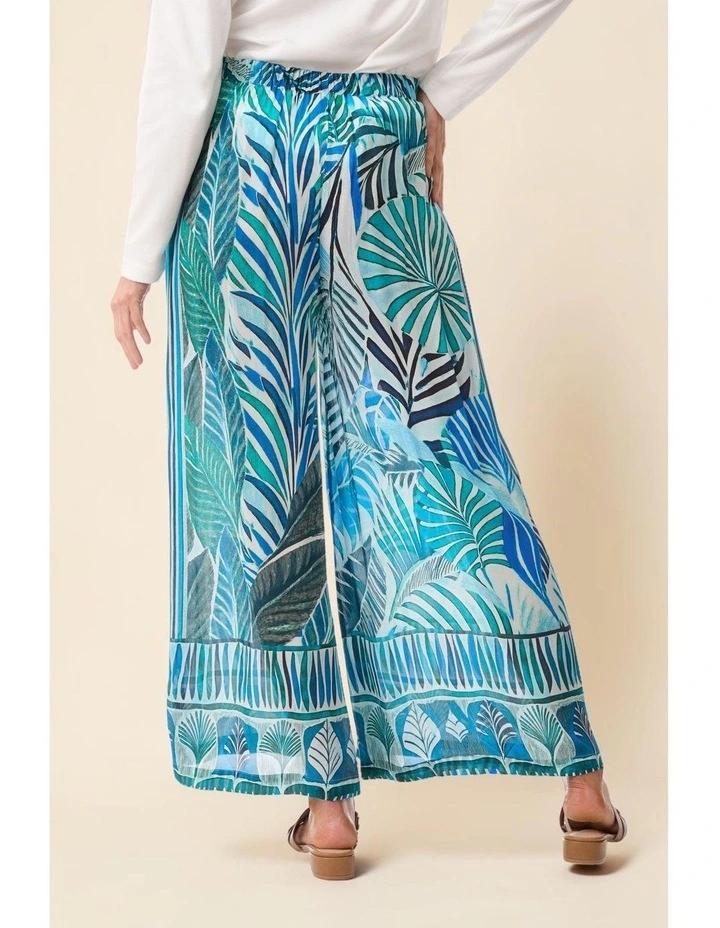 Brittney print pant in Blue image 5