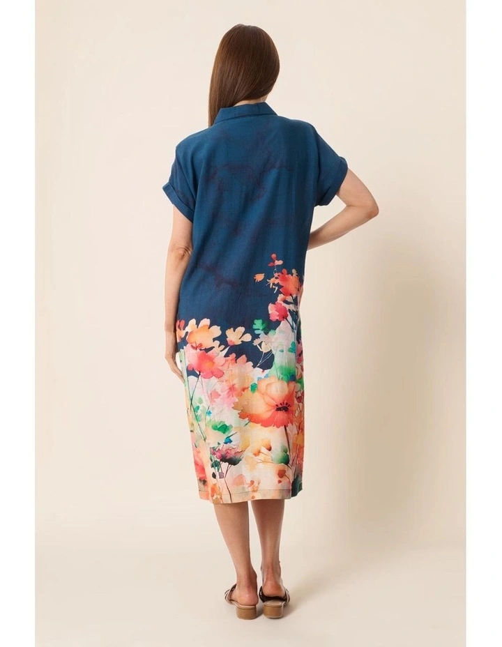 Laura shirt dress in Navy image 5