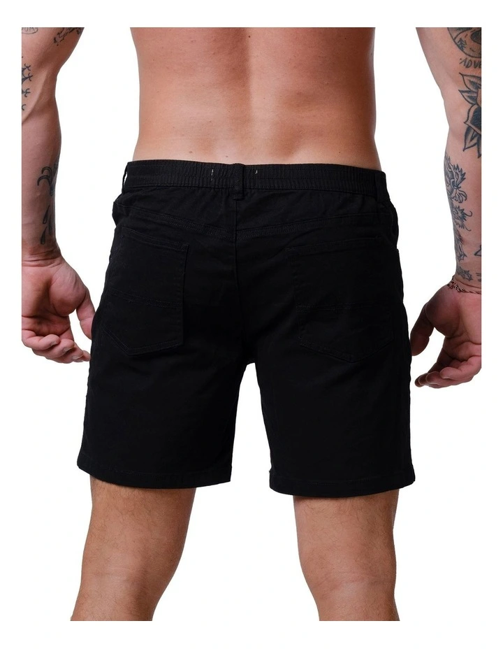 Admiral Chino Shorts in Black image 2