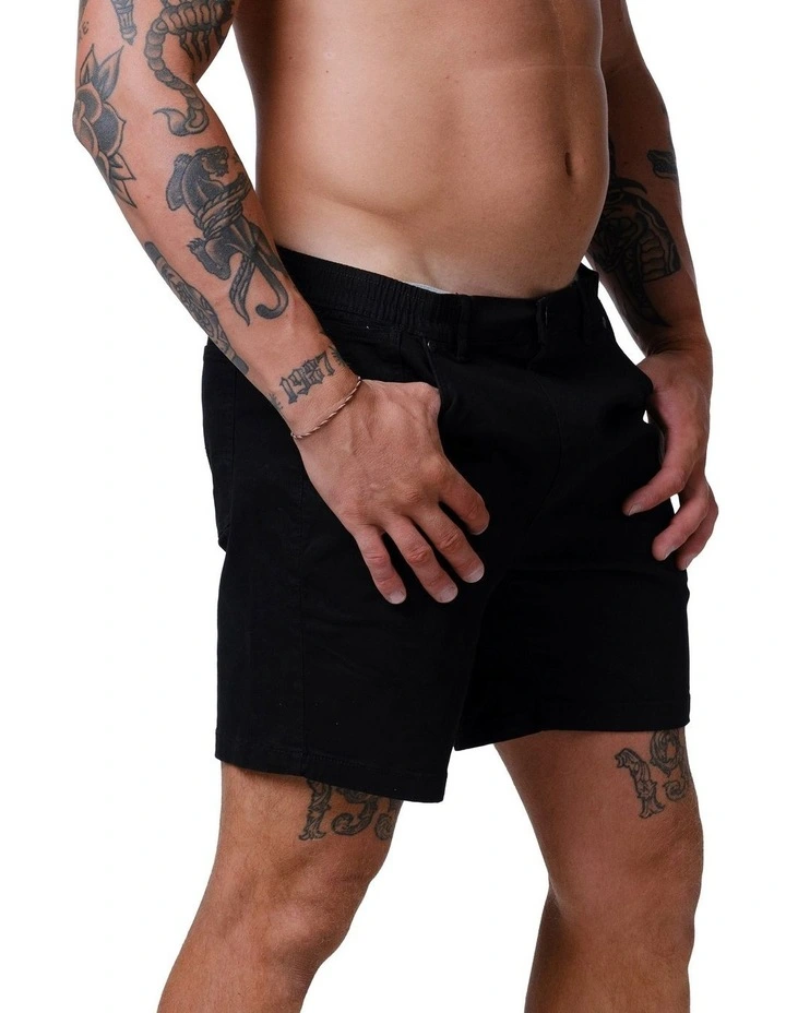 Admiral Chino Shorts in Black image 3